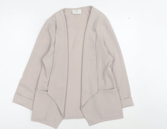 Wallis Women's Beige Blazer Size 8 Regular Fit