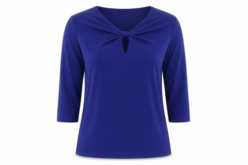 Womens UK Size M Tahari Blue Basic Blouse
