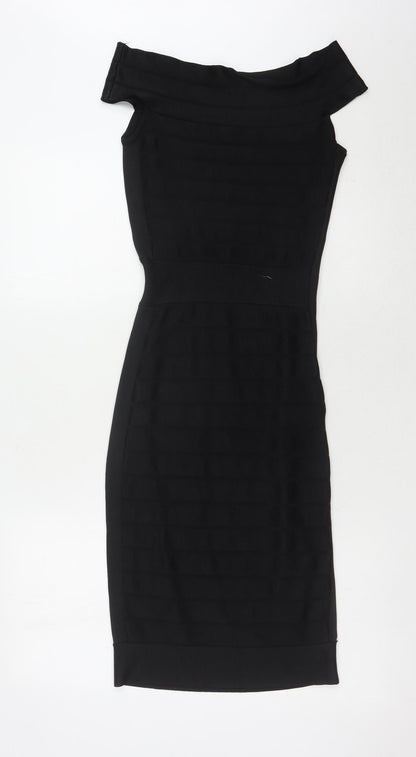 French Connection Women's Black Size 8 Off Shoulder Dress