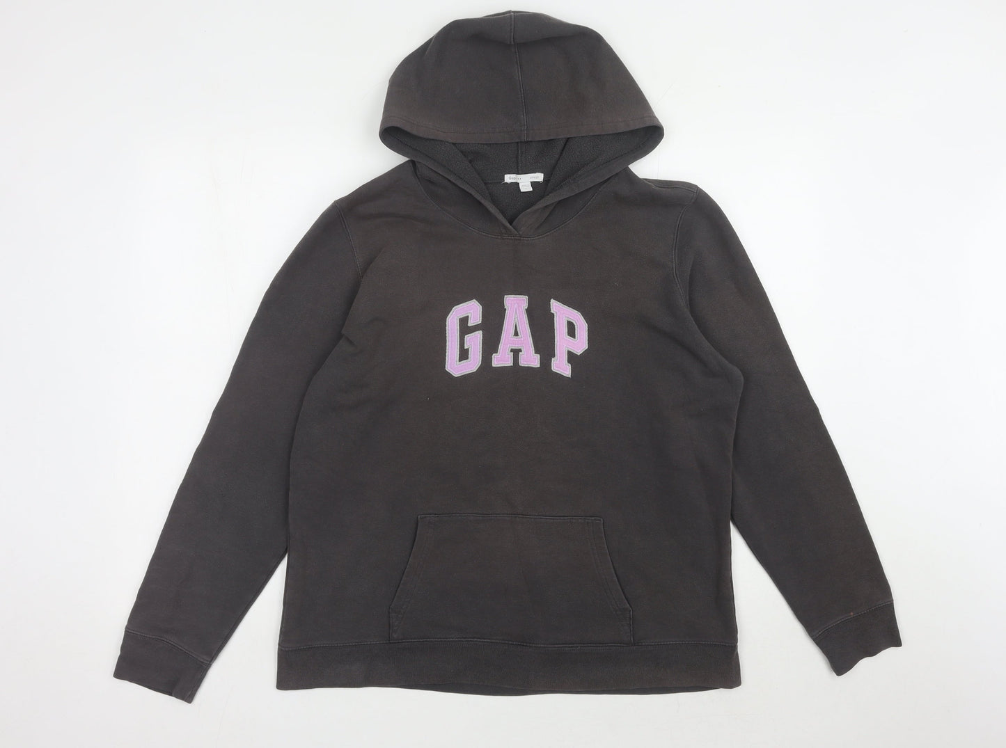 GAP Women's Black Pullover Hoodie - Size L, Casual Style