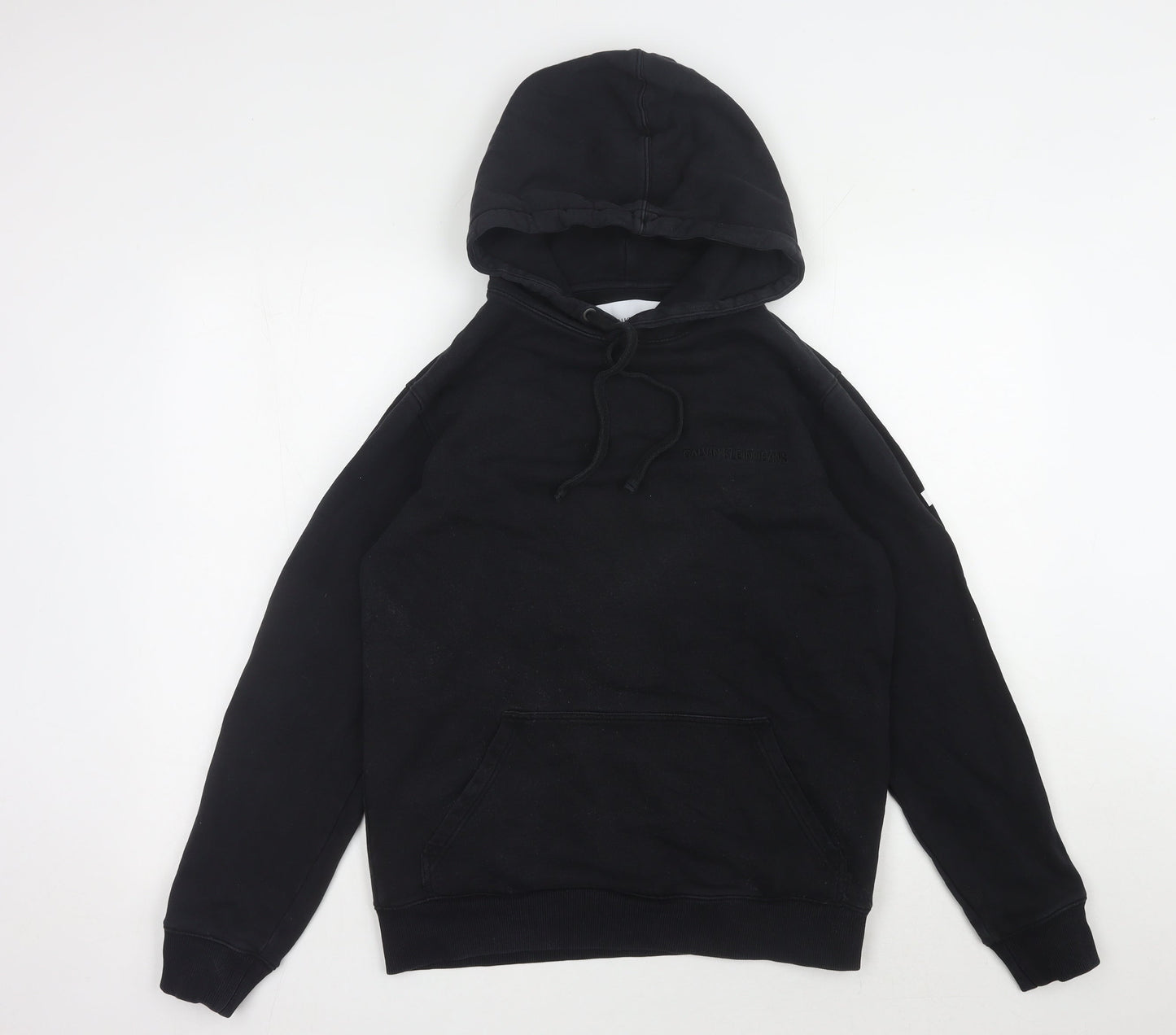 Calvin Klein Jeans Black Hoodie, S, Pullover, Unisex, Casual