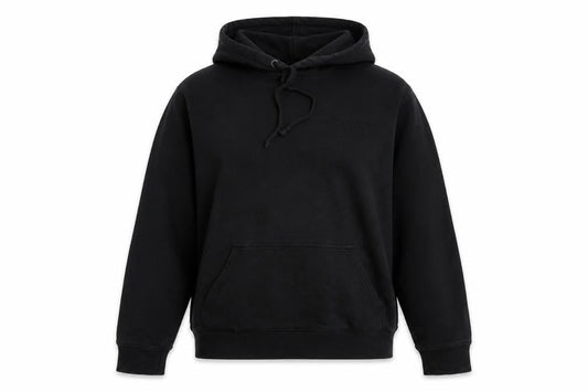 Front view of Calvin Klein Jeans Black Hoodie, S, Pullover, unisex, casual