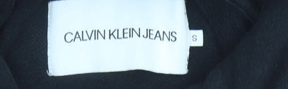 Calvin Klein Jeans Black Hoodie, S, Pullover, Unisex, Casual