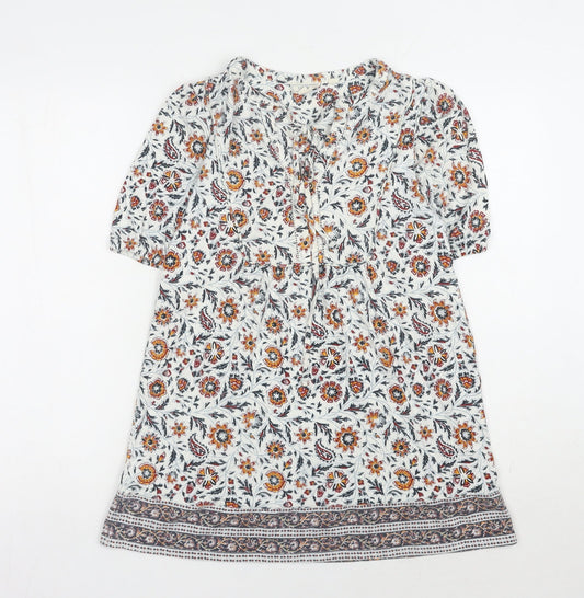 Fat Face Women's Multicoloured Floral Dress UK Size 6