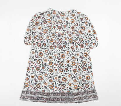 Fat Face Women's Multicoloured Floral Dress UK Size 6
