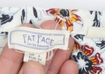 Fat Face Women's Multicoloured Floral Dress UK Size 6