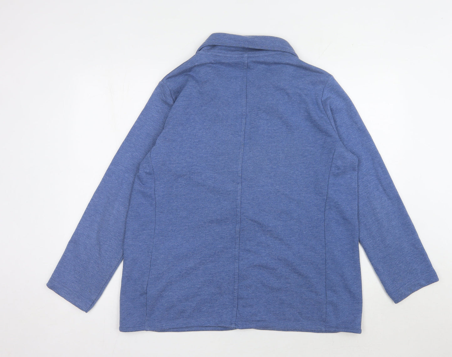 Country Rose Women's Blue Blazer Size L Casual Single-Breasted