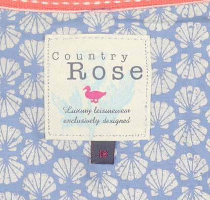 Country Rose Women's Blue Blazer Size L Casual Single-Breasted
