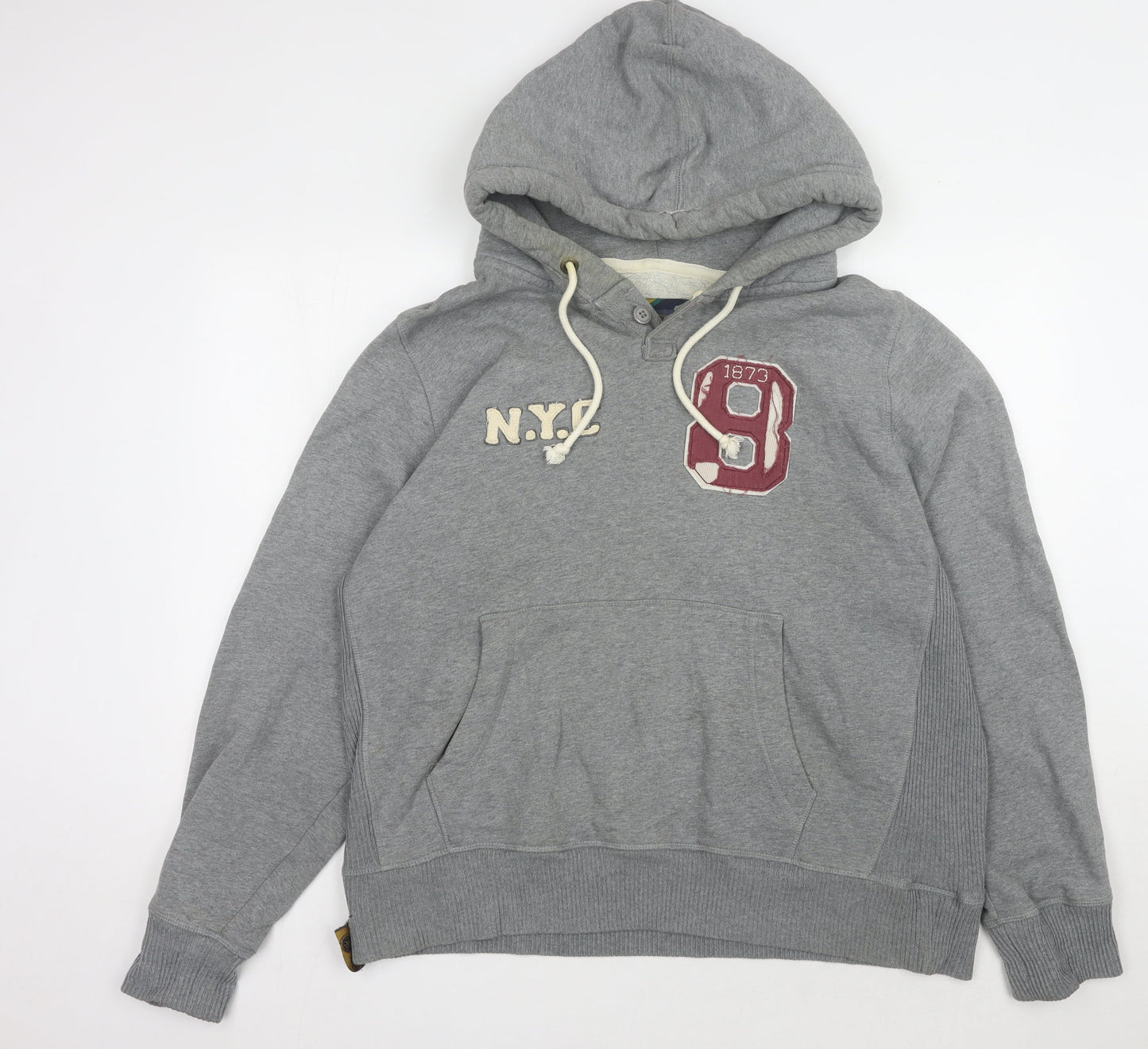 Mens UK Size XL Lee Cooper Grey Pullover Hoodie