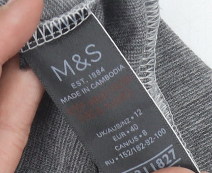 Womens UK Size 12 Marks and Spencer Grey Pullover Jumper
