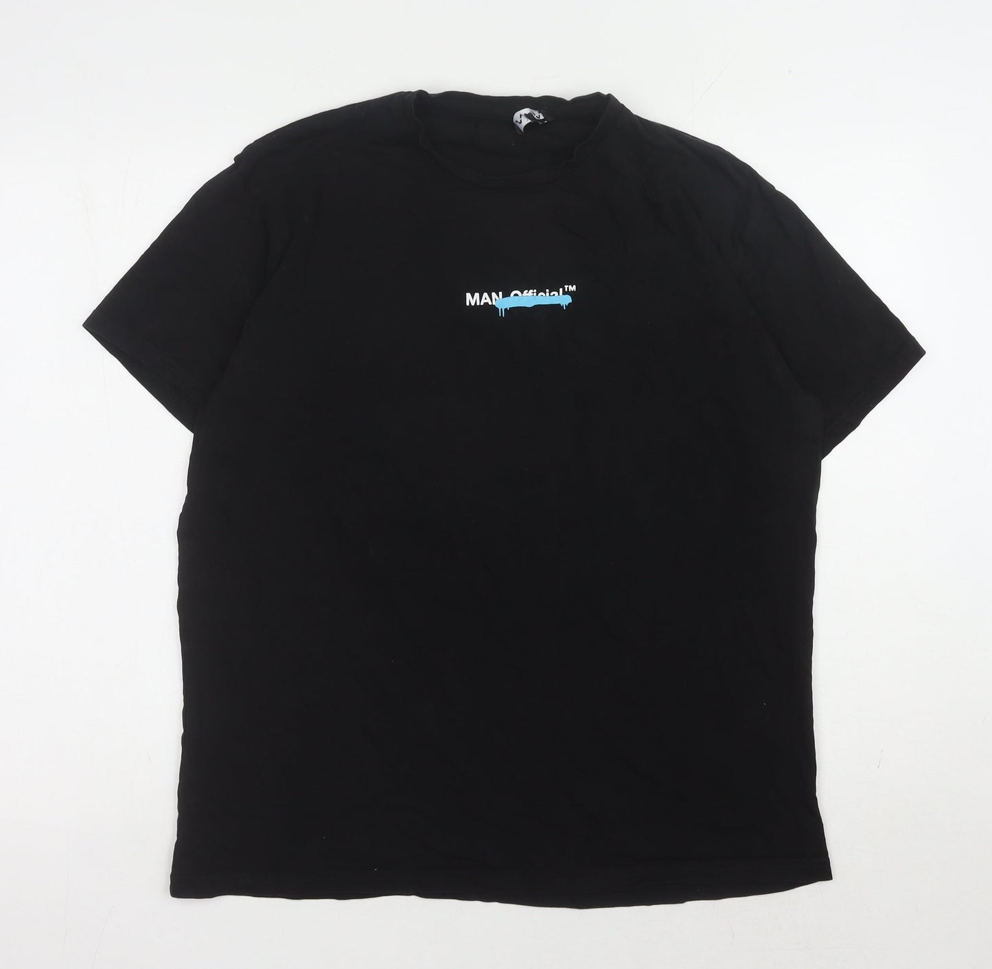 Mens UK Size M boohooMAN Black  T-Shirt