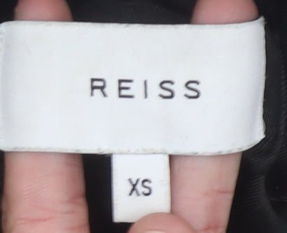 Reiss Women's Grey Herringbone Pea Coat XS