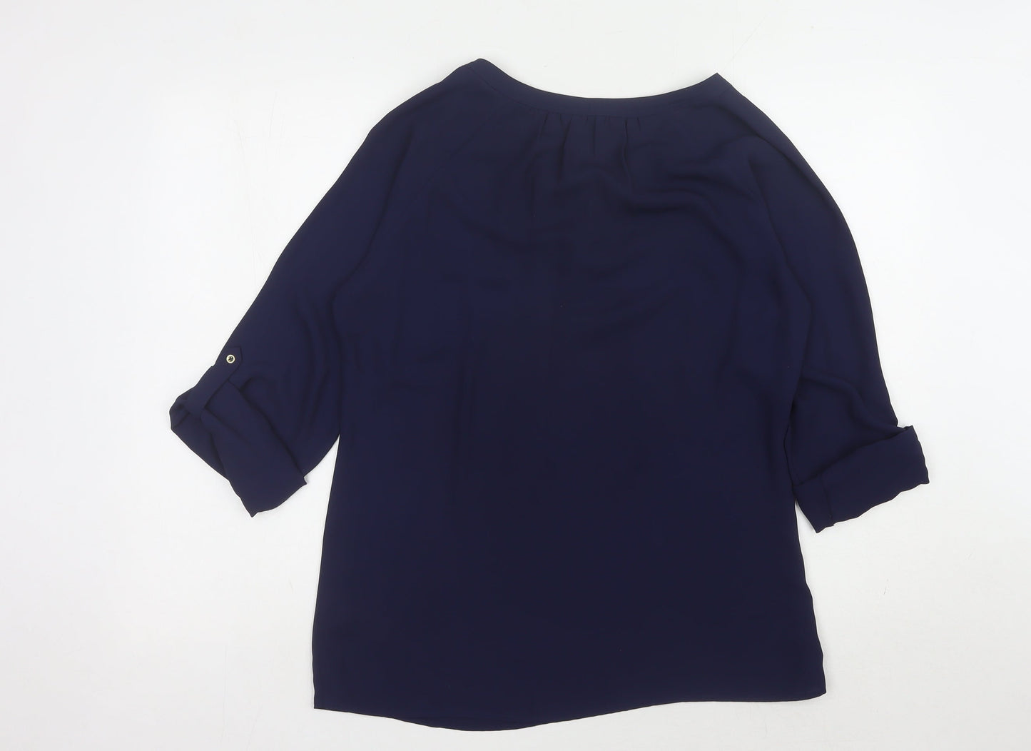 Womens UK Size 10 Marks and Spencer Blue  Blouse