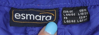 Esmara Women's Blue Shorts Size 18-20 Drawstring