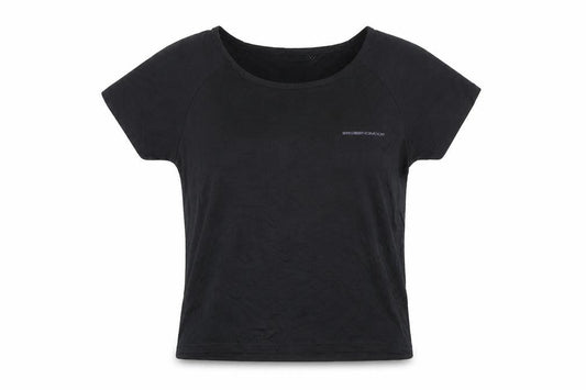 ERGEENOMIXX Black Women's Crew Neck Short Sleeve T-Shirt 10