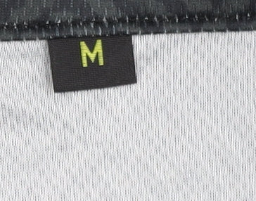 Men's Black Polo Geometric Activewear Top M