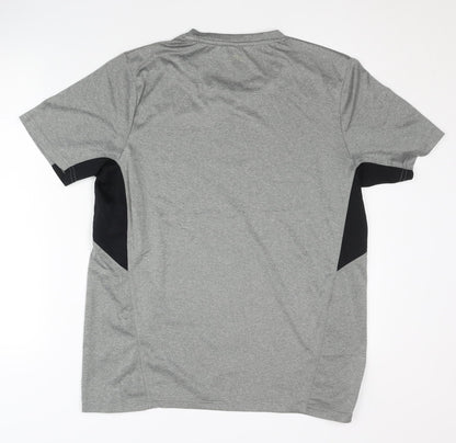 Slazenger Men's Grey Jersey T-Shirt for Gym & Training