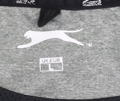 Slazenger Men's Grey Jersey T-Shirt for Gym & Training