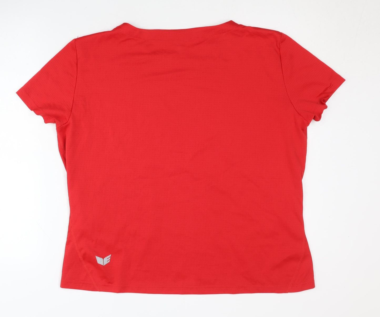 Erima Women's Red T-Shirt, Size 20, Crew Neck