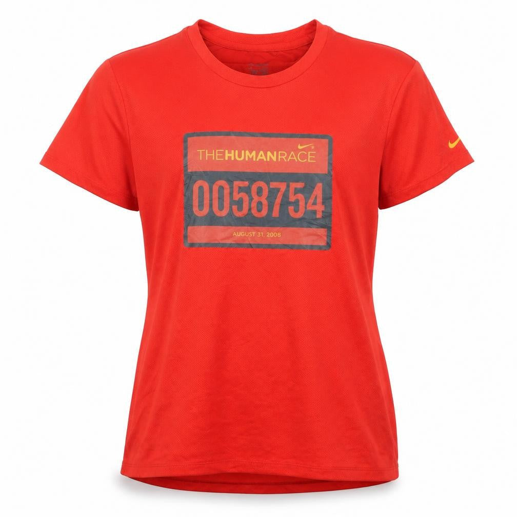 Womens UK Size 10/12 Nike Red Running & Jogging T-Shirt