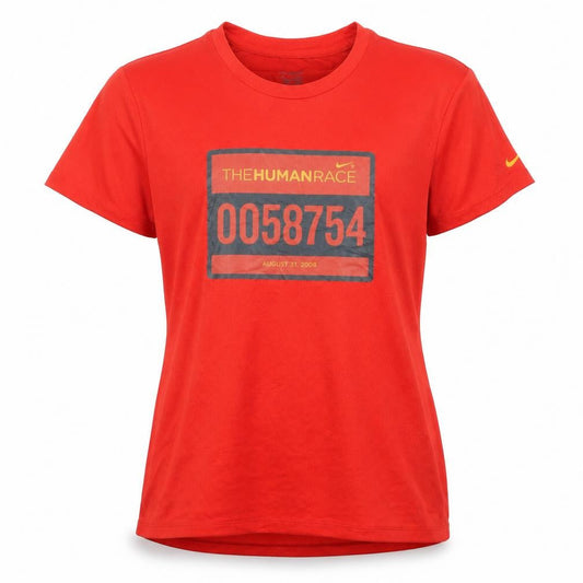 Womens UK Size 10/12 Nike Red Running & Jogging T-Shirt
