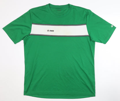 JAKO Men's Green Medium Basic T-Shirt
