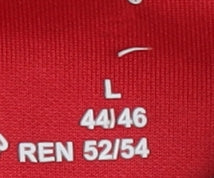 Men's Red 1/4 Zip Activewear T-Shirt Large