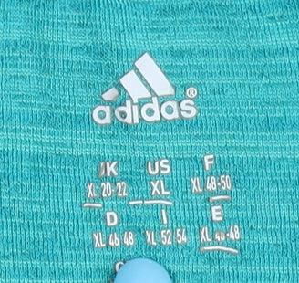 Adidas Women's Green XL Athletic T-Shirt