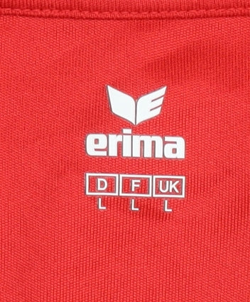 Erima Men's Red Short Sleeve T-Shirt L
