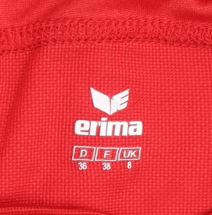 Erima Women's Red Gym T-Shirt Size 8