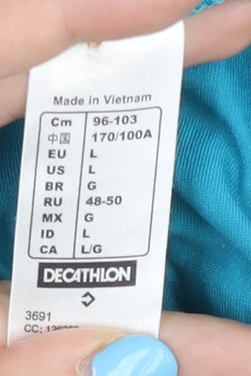 Decathlon Women's Blue Short Sleeve T-Shirt, Size 14