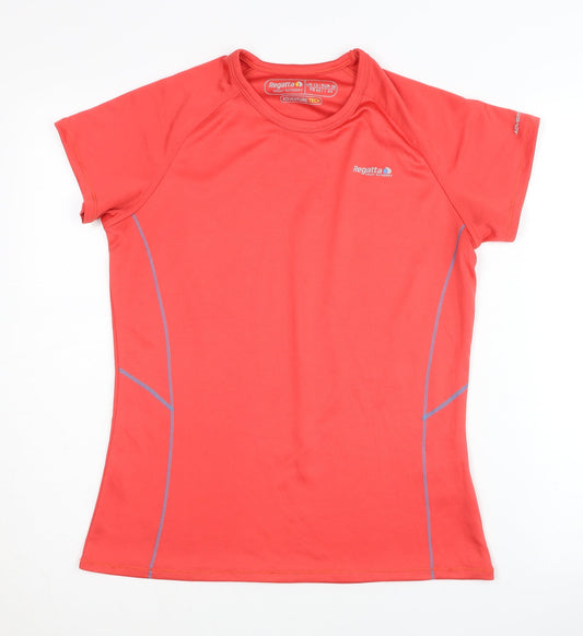 Regatta Women's Red Gym Training T-Shirt Size 12