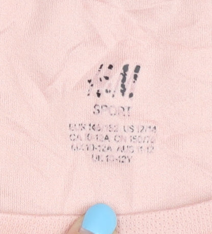 H&M Girls Pink Sleeveless T-Shirt Size 10-11 Years