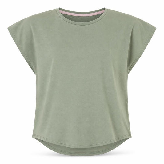 H&M Green Girls' T-Shirt Size 12 - Polyester Crew Neck