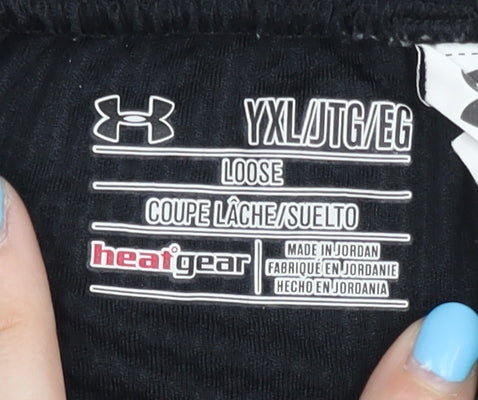 Under Armour Girls Black Athletic Shorts XL