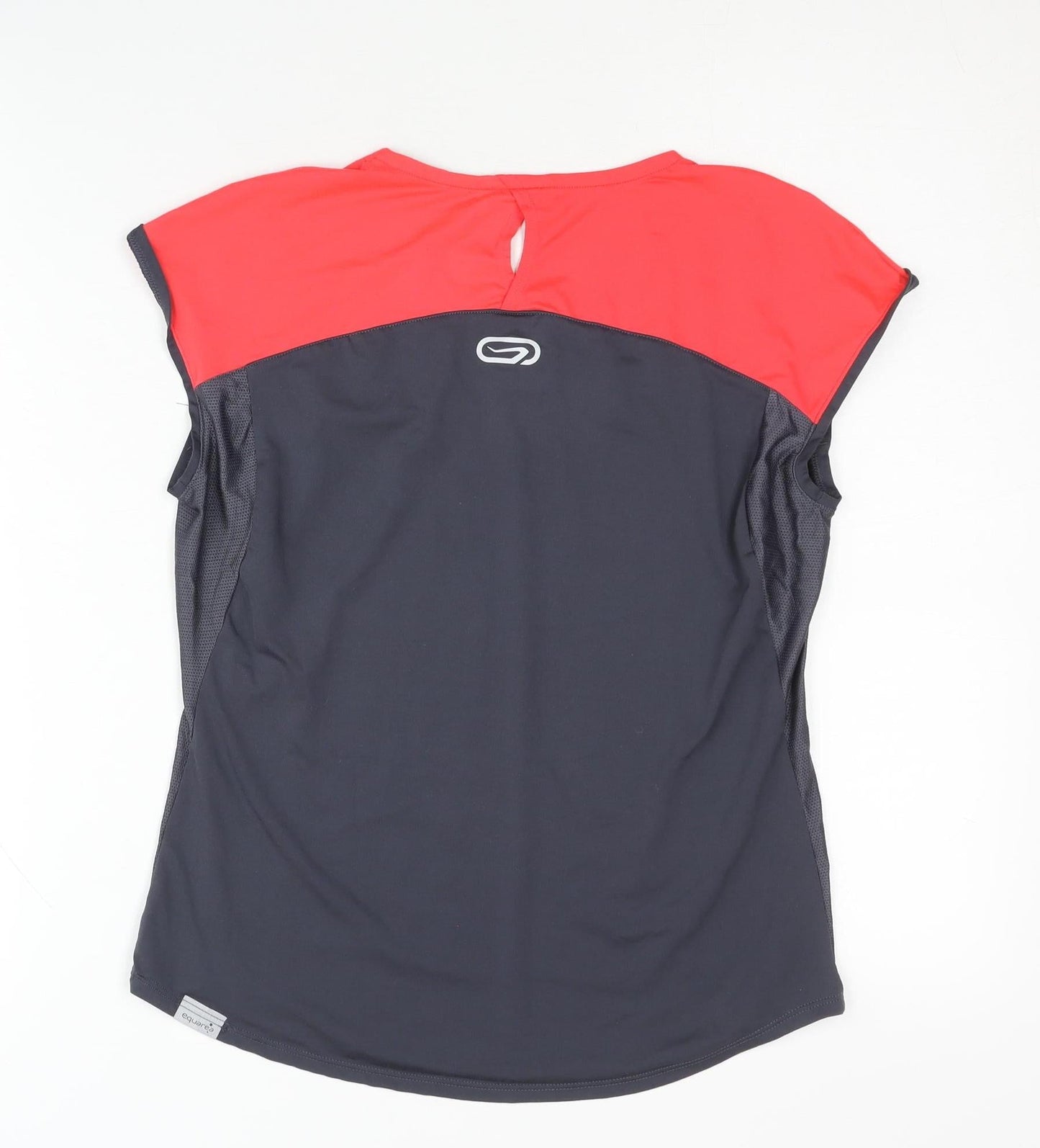 Oxylane Women's Black Red Sleeveless Running T-Shirt 2XS