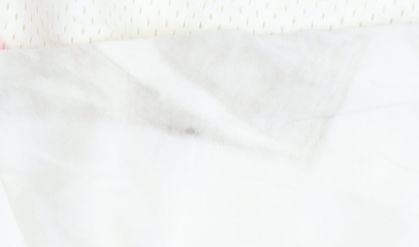 H&M White Anime Sports Jersey T-Shirt M