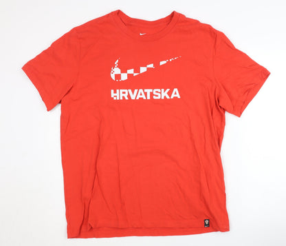 Mens UK Size XL Nike Red Gym & Training Running & Jogging T-Shirt