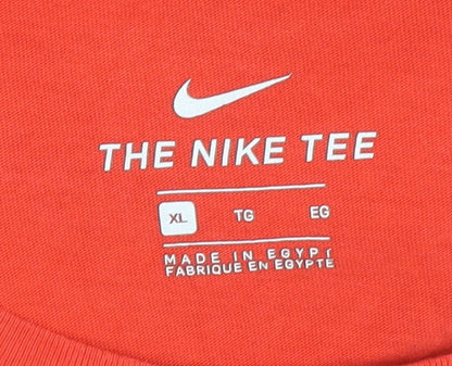 Mens UK Size XL Nike Red Gym & Training Running & Jogging T-Shirt
