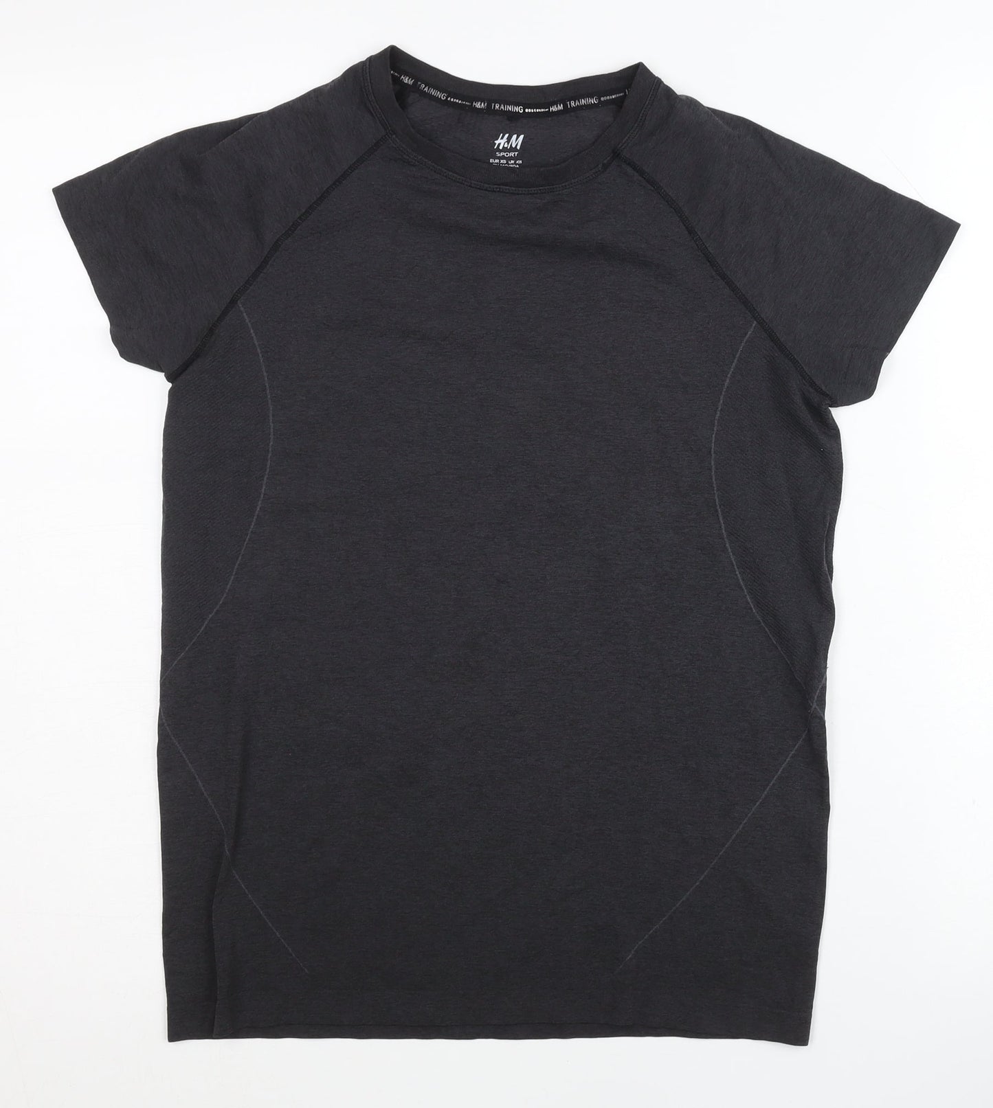 H&M Womens Black XS Activewear T-Shirt Gym Training