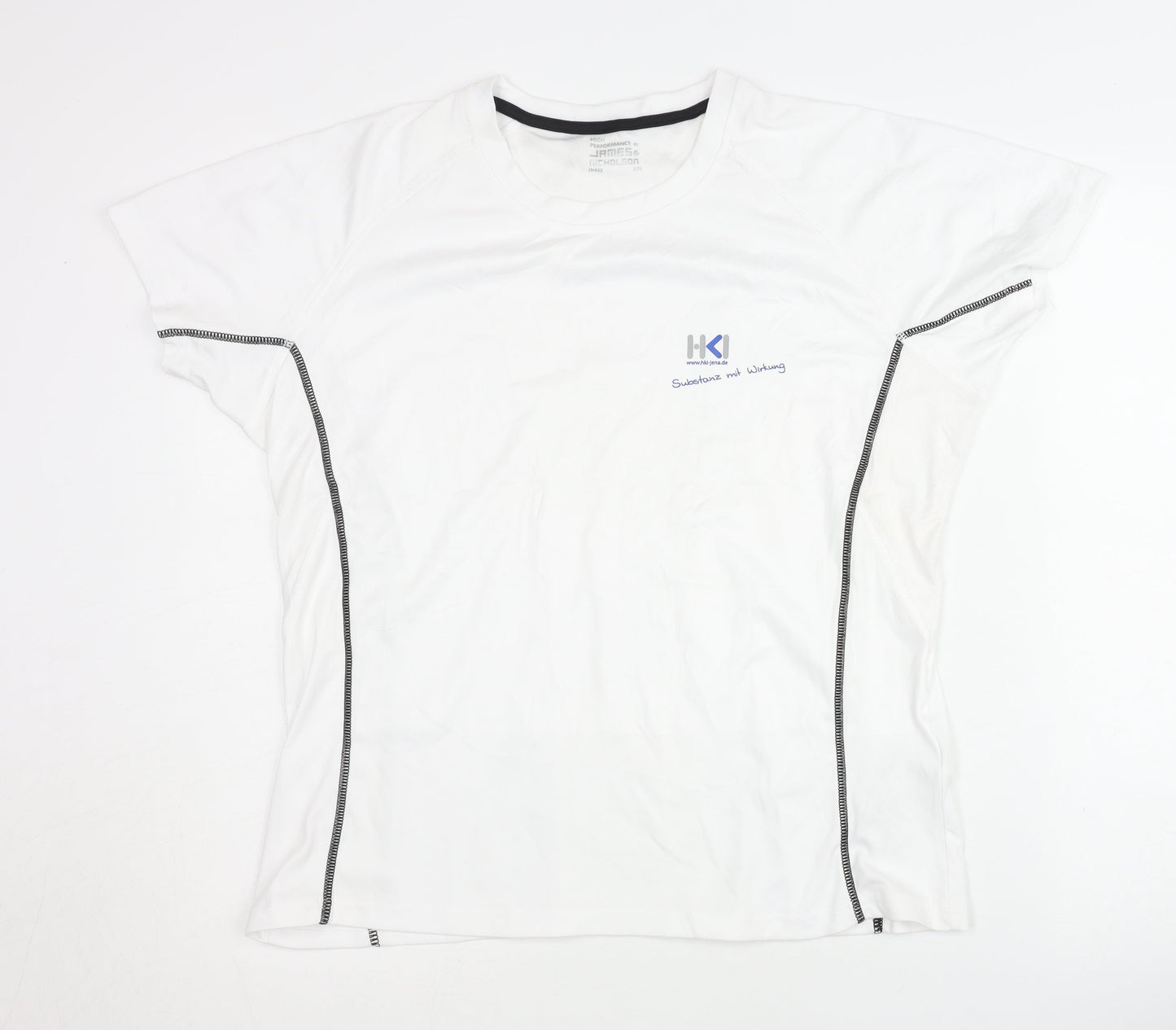 James and Nicholson White Unisex 2XL Gym T-Shirt