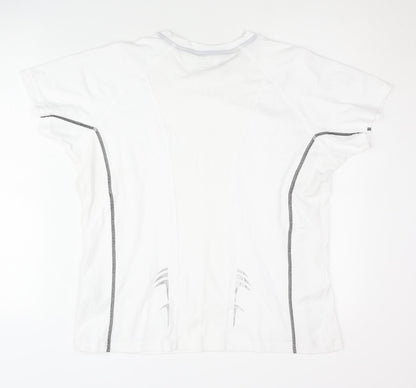 James and Nicholson White Unisex 2XL Gym T-Shirt