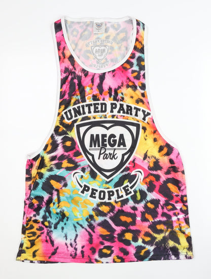 Mega Park Unisex Animal Print Tank XL Multicoloured