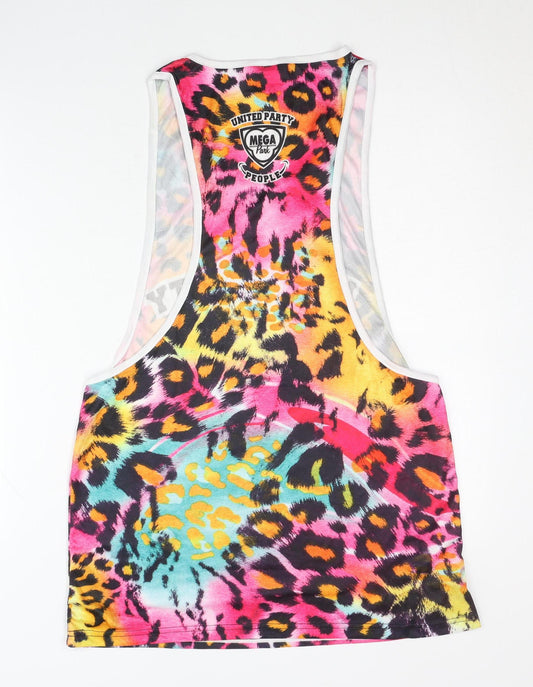 Mega Park Unisex Animal Print Tank XL Multicoloured