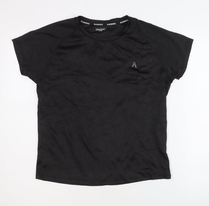Boomerang Womens Black Running T-Shirt Size 16