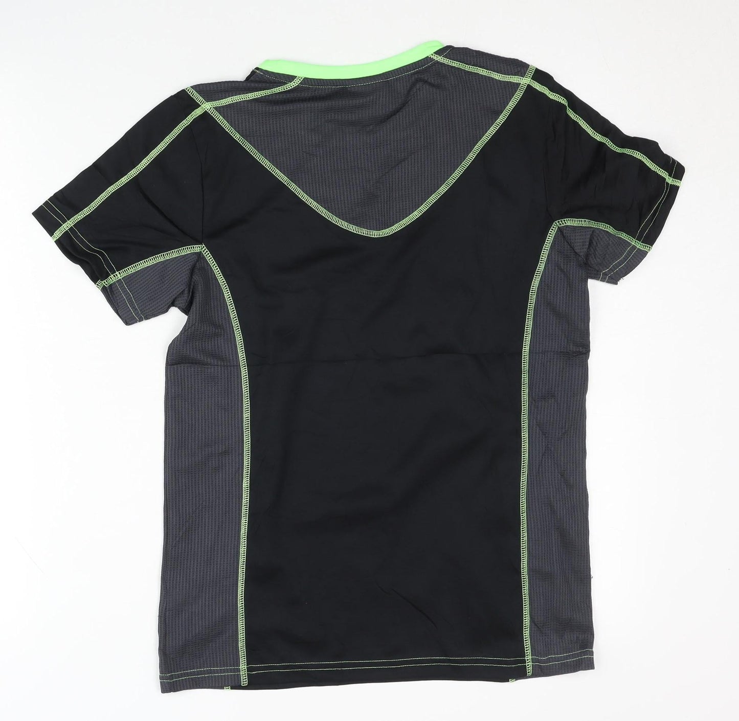Yigga Boys Black Sport T-Shirt, Age 13-14, Breathable Activewear