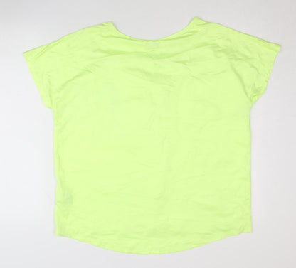 Ergee Women's Green XL Basic T-Shirt - Lightweight