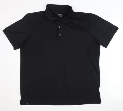 Crivit Men's Black Polo Shirt Size L