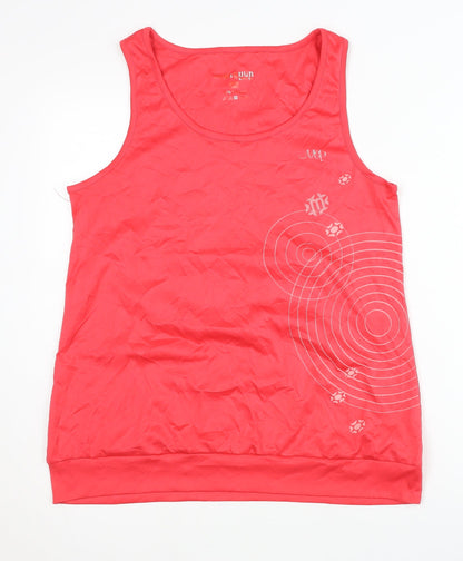 Manguun Women's Red Tank Top, Sleeveless Activewear