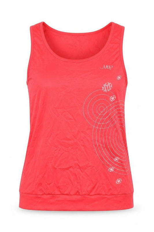 Manguun Women's Red Tank Top, Sleeveless Activewear
